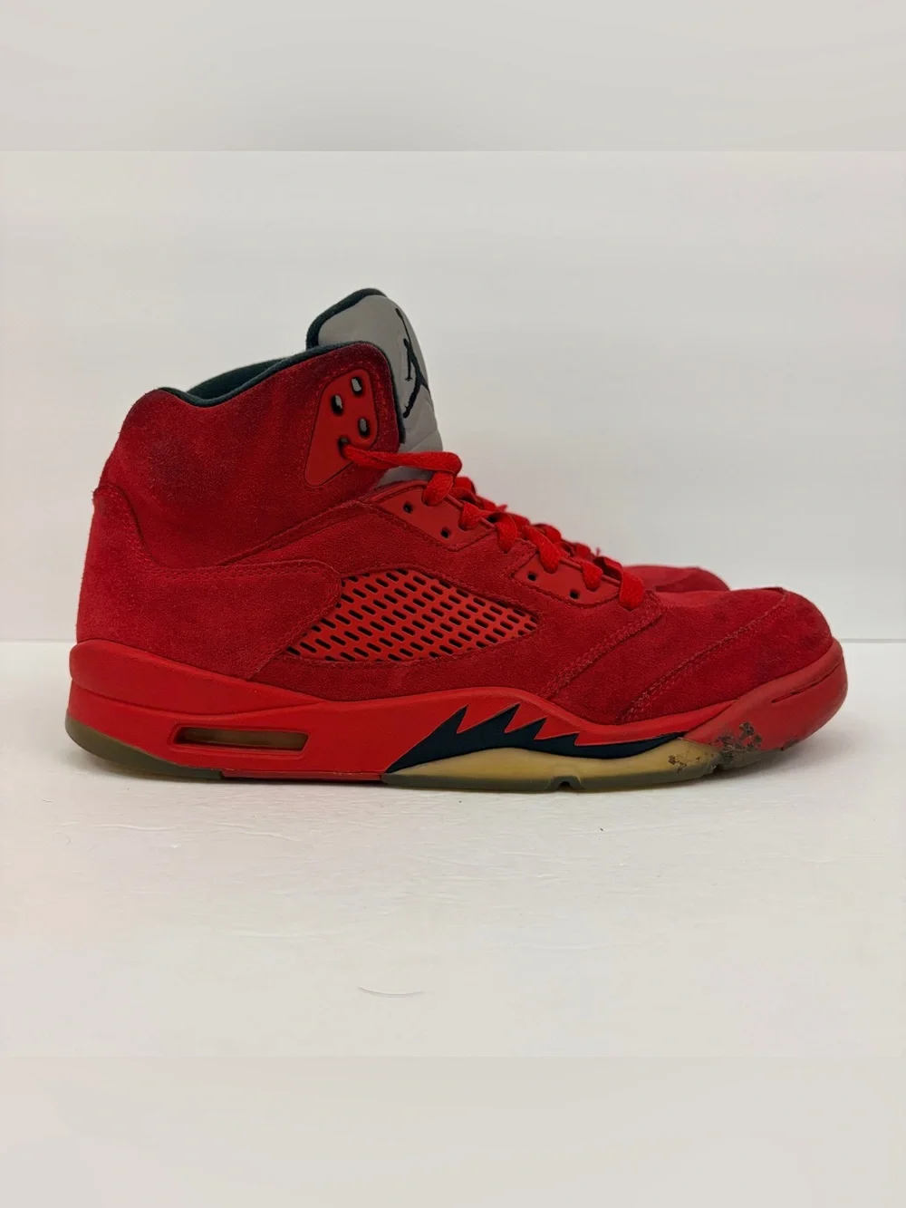 Jordan Retro 5 V Red Suede Mens 11